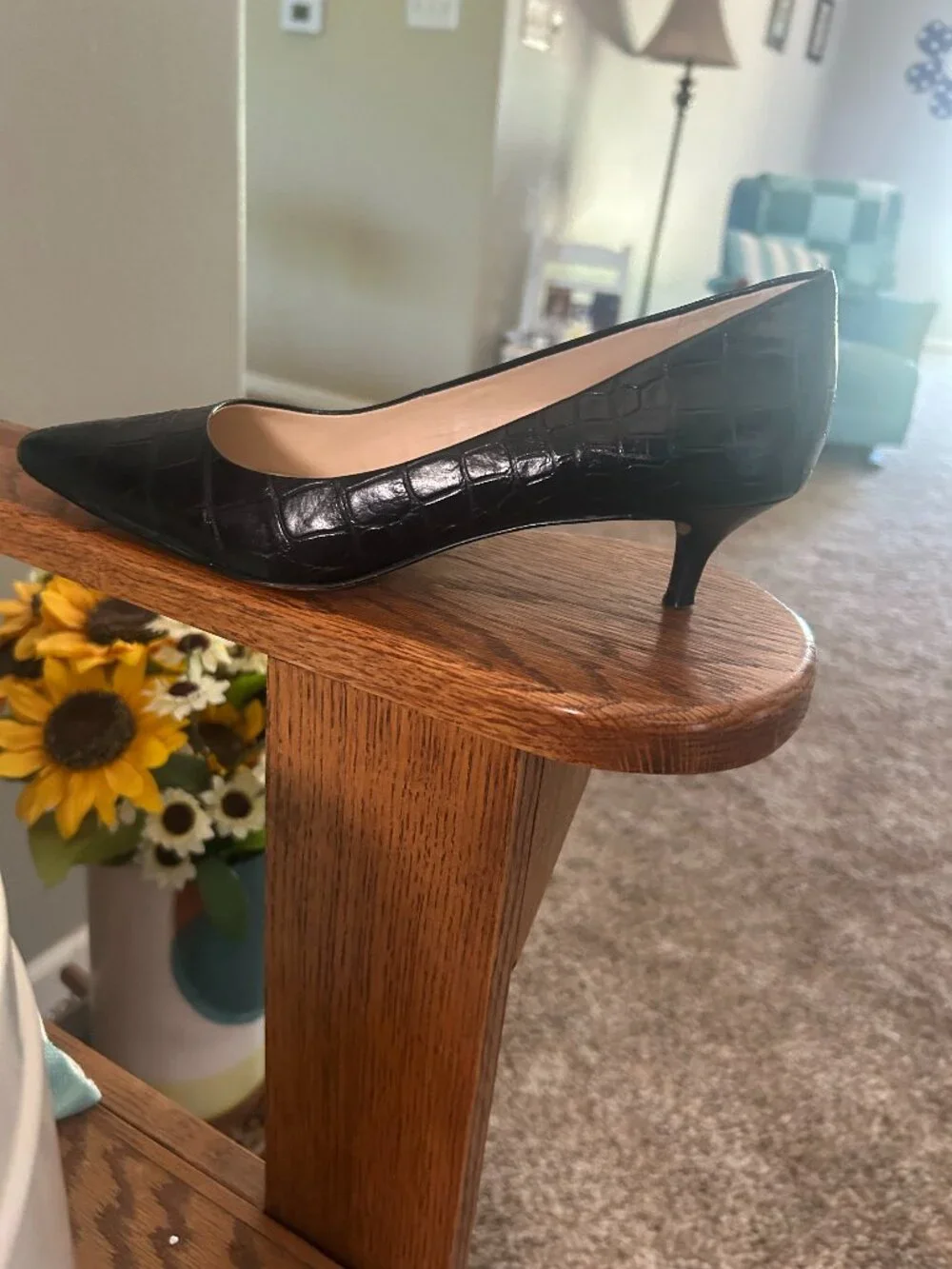 Nine West Black Closed Toed Heels